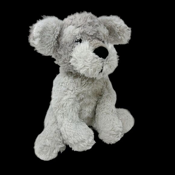 Best Made Toys White Gray Puppy Dog Plush Stuffed Animal Shaggy Scruffy 11”‎ - Picture 1 of 10